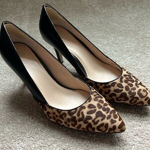 Cole Haan leopard pumps